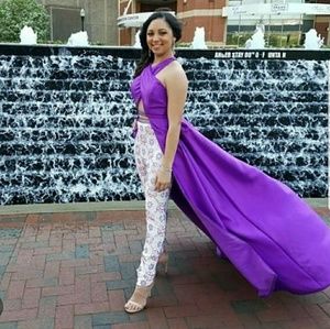 Purple prom dress
